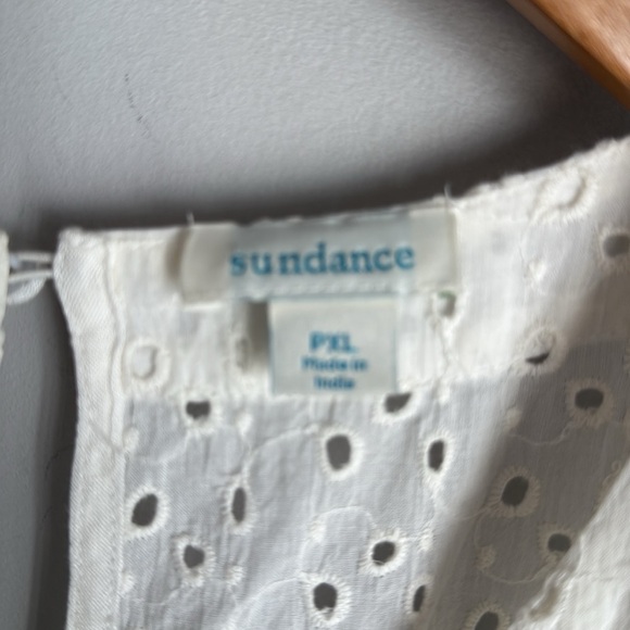 Sundance Zellie eyelet dress ivory XLP - Picture 6 of 12